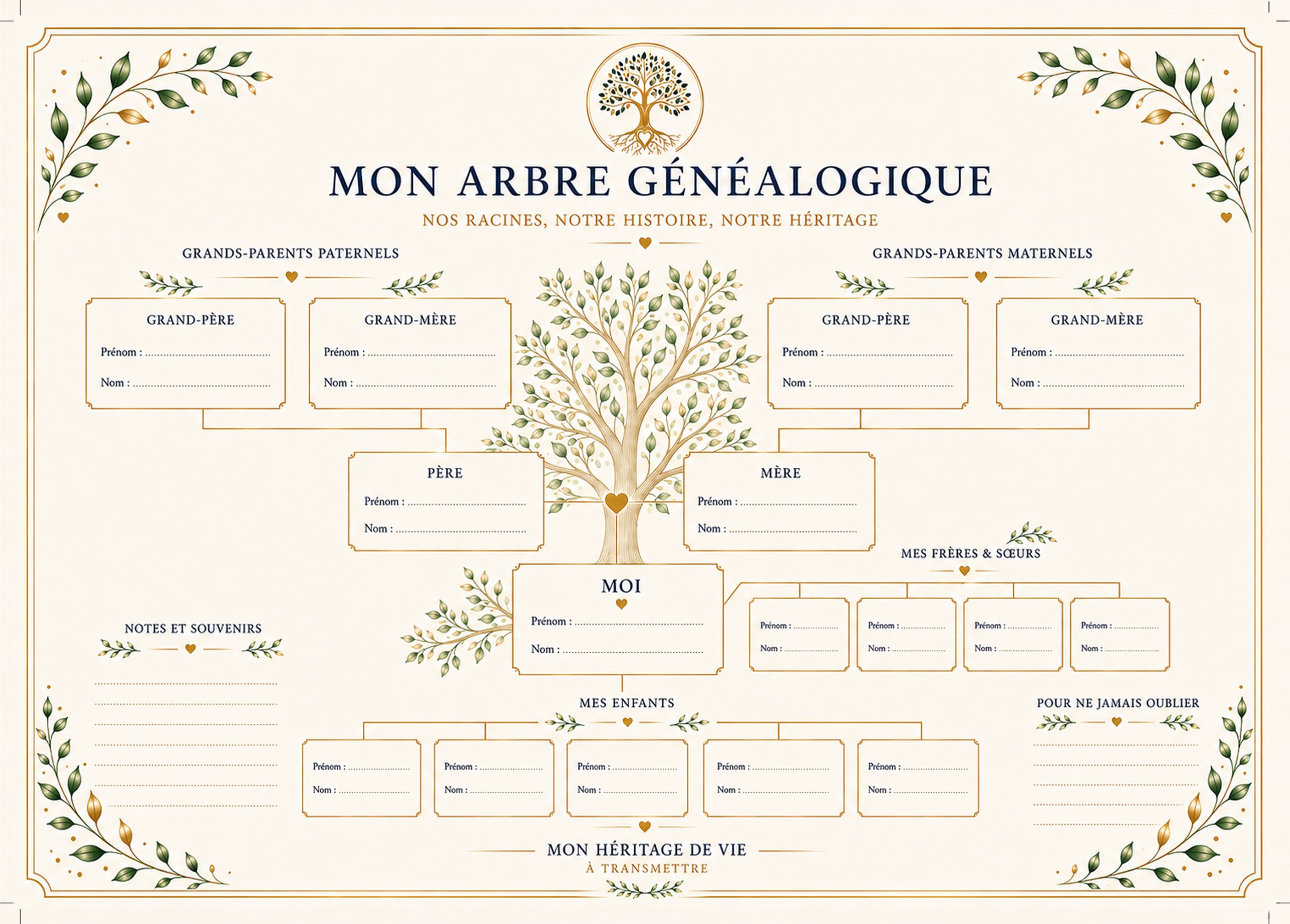 Arbre généalogique à compléter